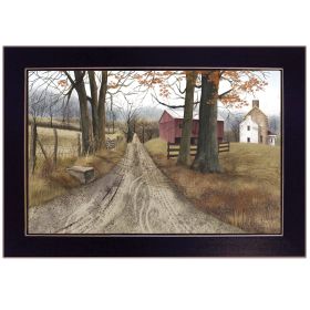 "The Road Home" by Billy Jacobs, Ready to Hang Framed Print, Black Frame
